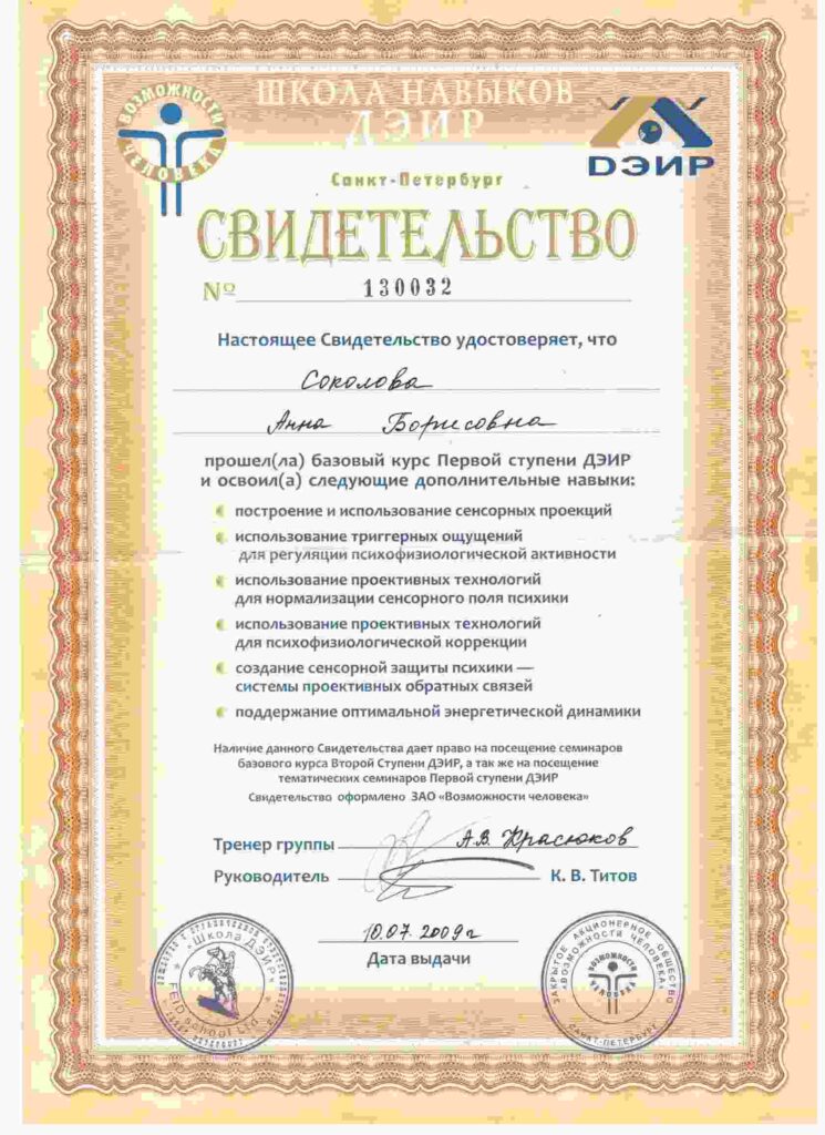 сертификат - 5 Curium